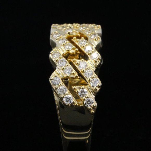 💞 Eternity 14k Gold Plated Cubic Zirconia Fashion/Party Ring UNVN12142 - Picture 5 of 5